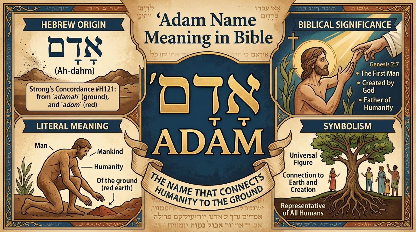 Adam Name Meaning in Bible
