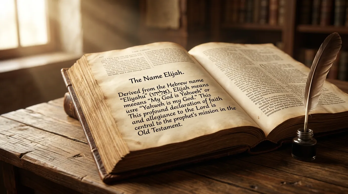 Elijah Meaning in Bible