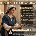 Mary Name Meaning in Bible