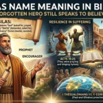 Silas Name Meaning in Bible